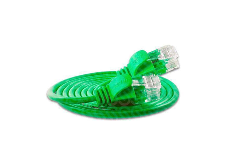 SLIM Câble patch slim RJ-45 - RJ-45, Cat 6, UTP, 7.5 m, Vert