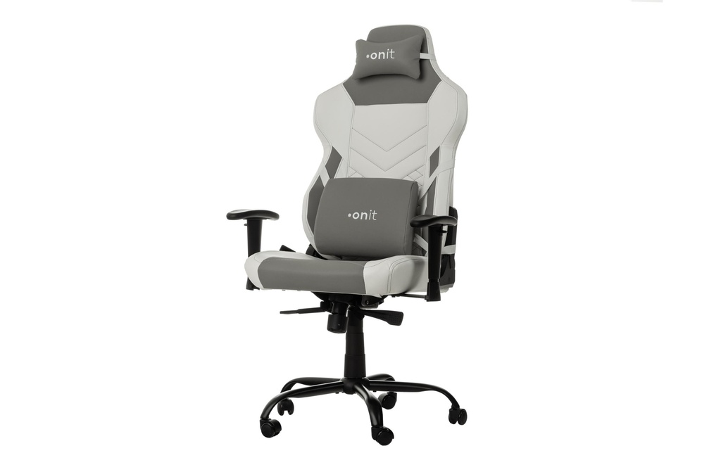 onit Chaise de gaming Blanc/Gris