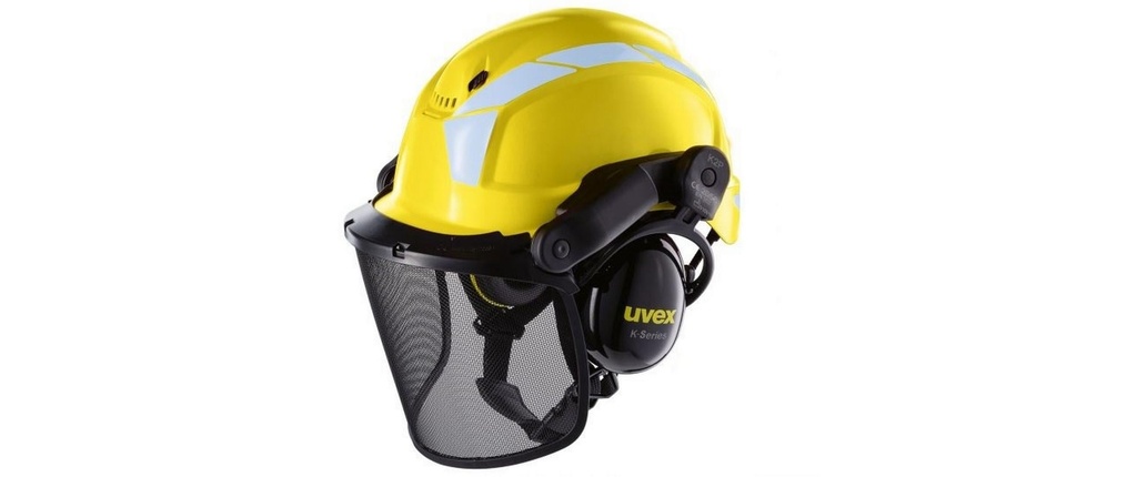 uvex Casque de protection Pheos Forestry, Jaune