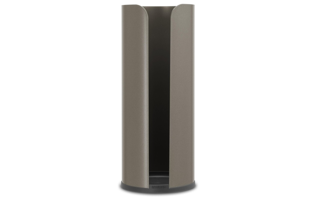 Brabantia Porte-rouleau pour papier toilette ReNew pour 3 rouleaux, Platine