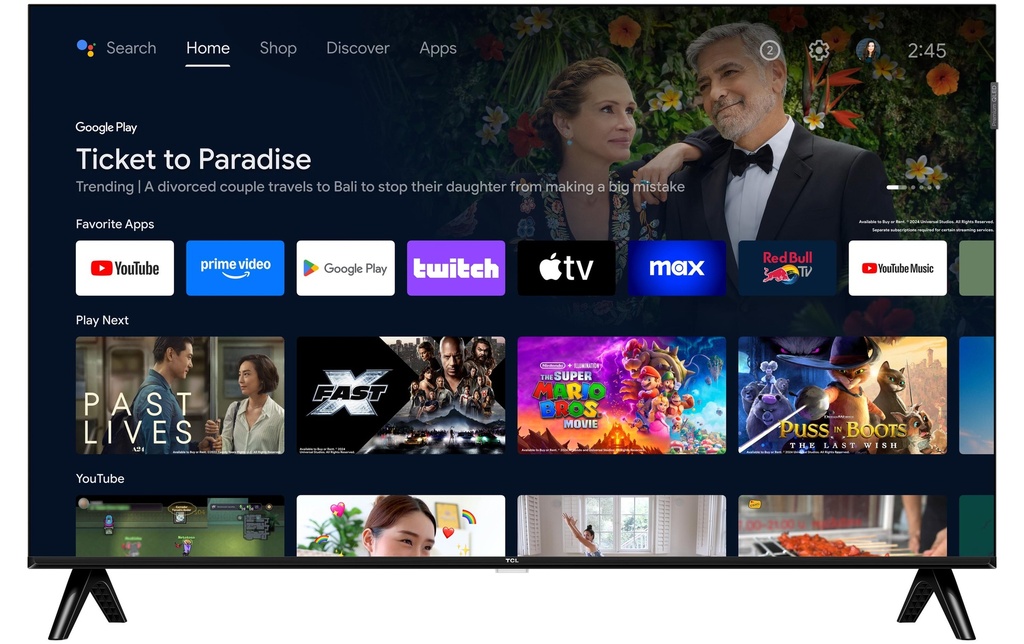 TCL TV 40S5K 40, 1920 x 1080 (Full HD), QLED