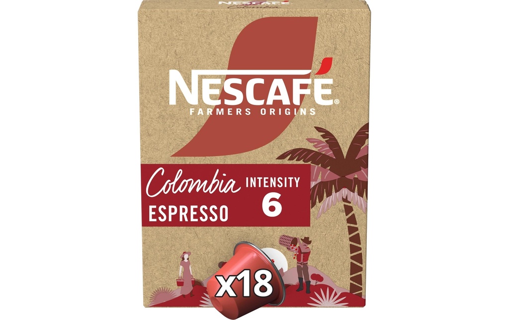 Nescafé Capsules de café Farmers Origins Colombia 18 Pièce/s