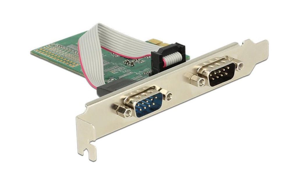 Delock Carte PCI Express 89555 2x série / RS232