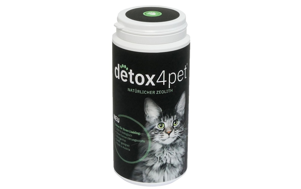 detox4pet Compléments alimentaires pour chats Zéolite naturelle, 250 g
