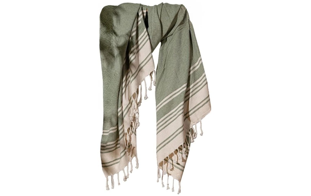 Foutastic Serviette de plage New Diamond Vert foncé