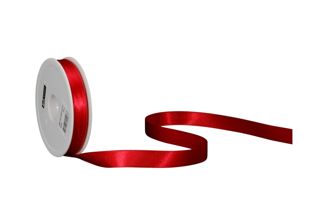 Spyk Ruban de satin 16 mm x 25 m, Rouge