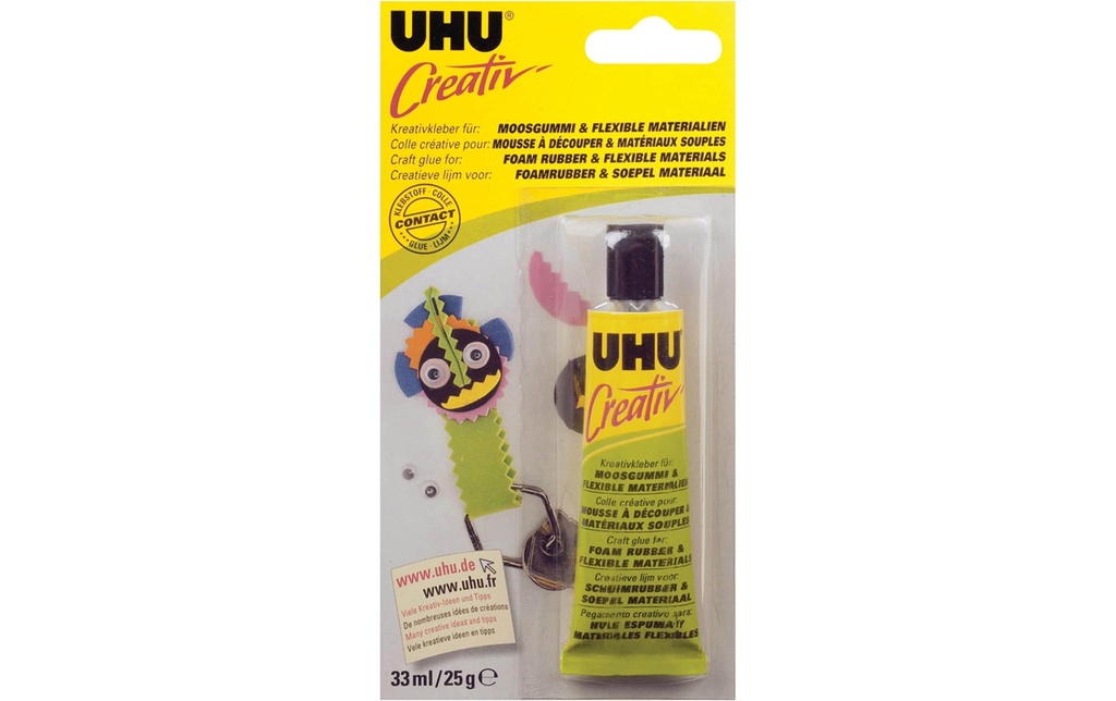 [224047195] UHU Creativ mousse caoutchouc (33 pces)