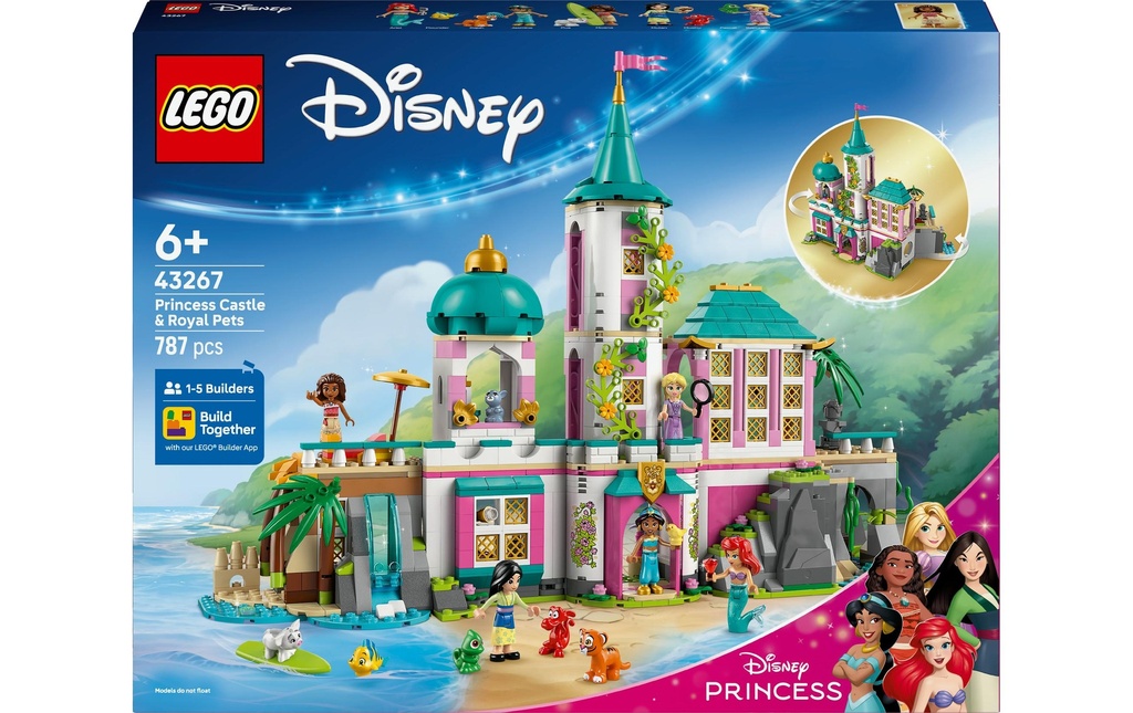 LEGO® Disney Princess Château de princesse avec animaux domestiques 43267