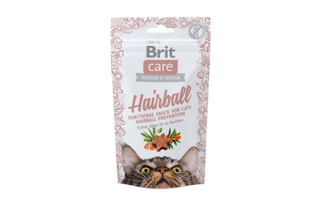 Brit Collation pour chat Care Hairball, 50 g