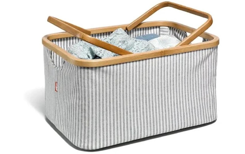 Prym Fold & Store Basket Canvas & Bamboo 1 Pièce/s