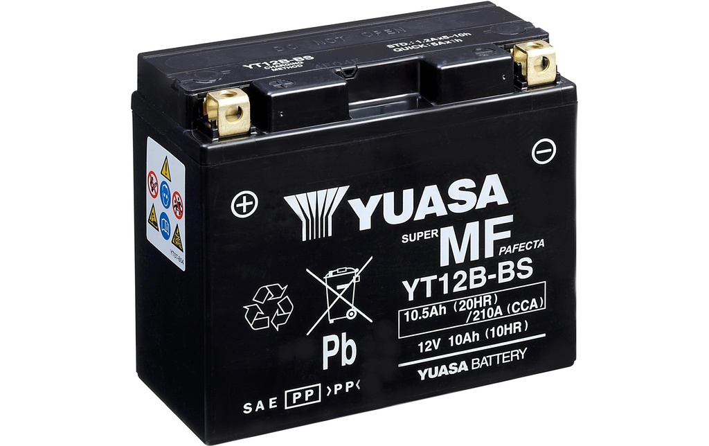 YUASA Batterie de moto AGM 12V/10.5Ah/210A