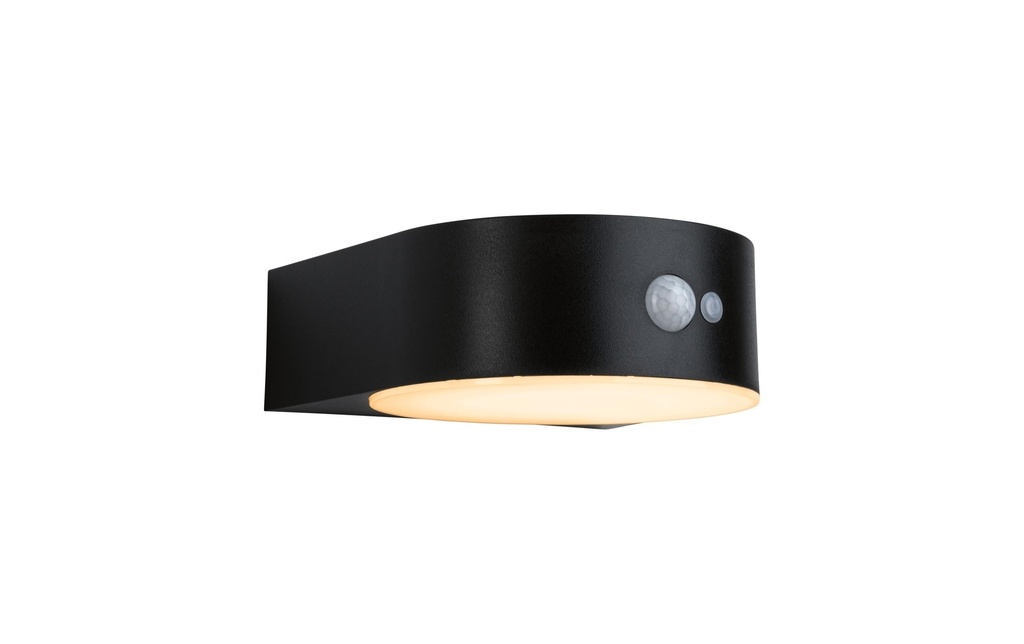 Paulmann Lampe murale Solar Eileen, 2200K, noir