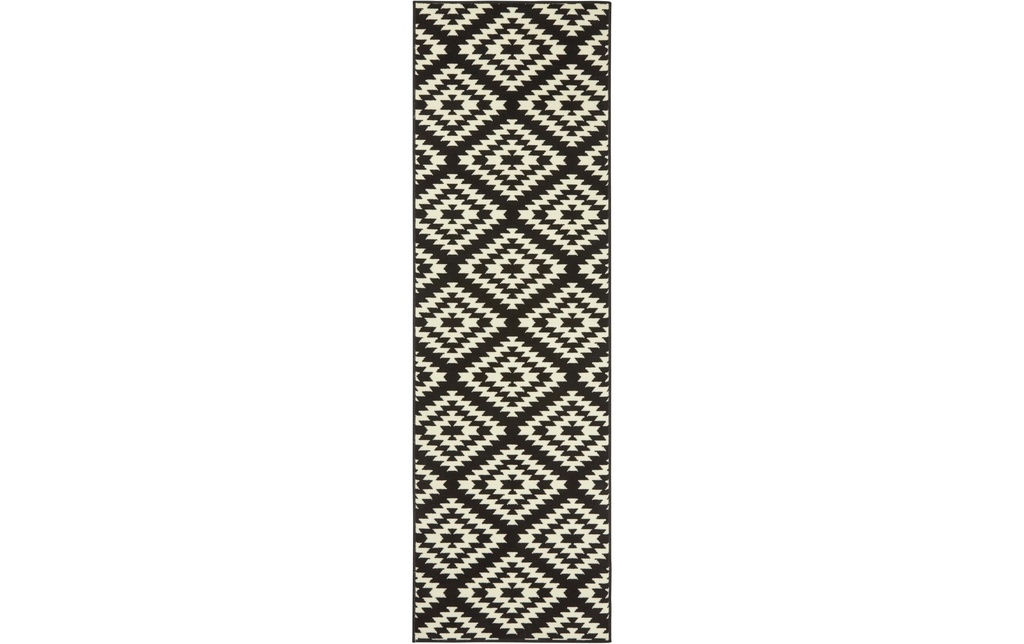 Hanse Home Tapis Nordic 80 cm x 300 cm, Noir/Crème