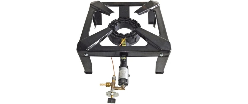 Blaser + Trösch Cuisinière à tabouret en acier 10 kW, noir