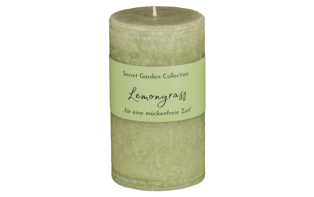 Schulthess Kerzen Bougie cylindrique Secret Garden Lemongrass 12 cm