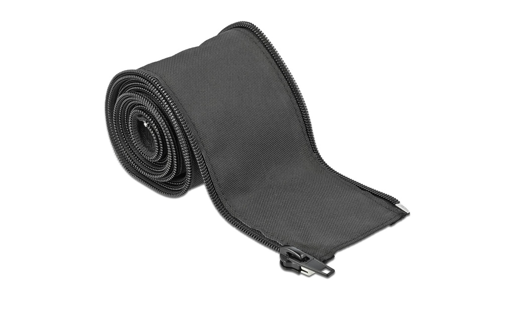 Delock Gaine de câble 2 m x 25 mm, avec fermeture éclair Noir