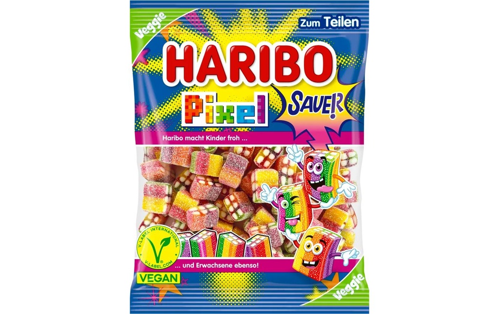 Haribo Bonbons gommeux Pixel 160 g