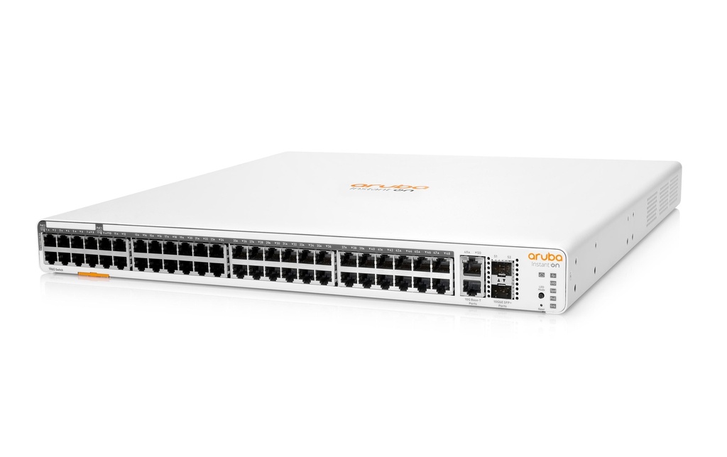 HPE Aruba Networking PoE+ Switch Aruba Instant On 1960 48G 2XGT 600W 52 Port