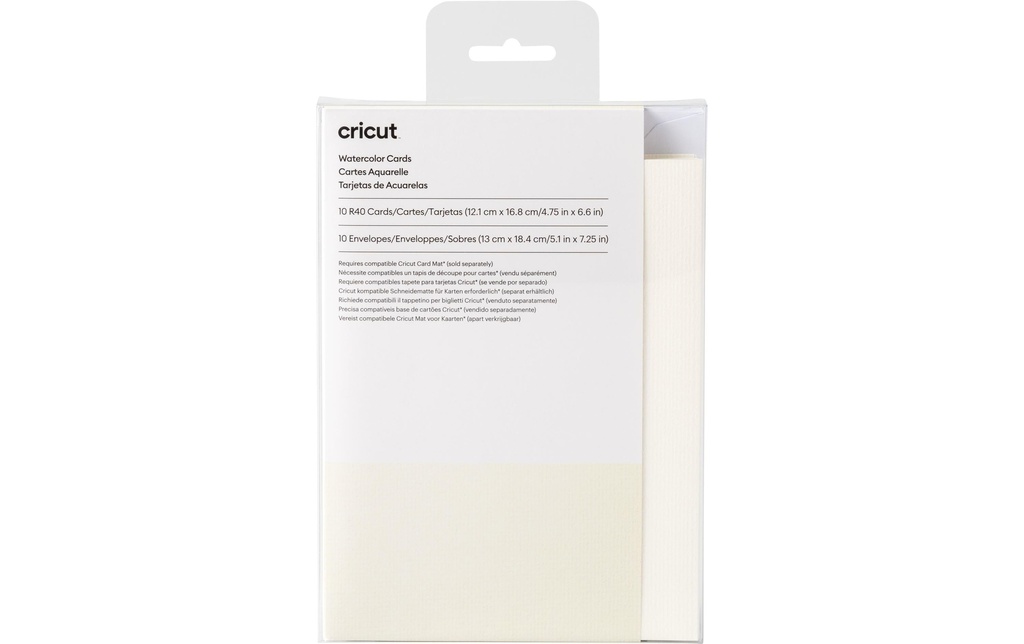 Cricut Carte vierge pour peinture à l'eau R40 10 pièces