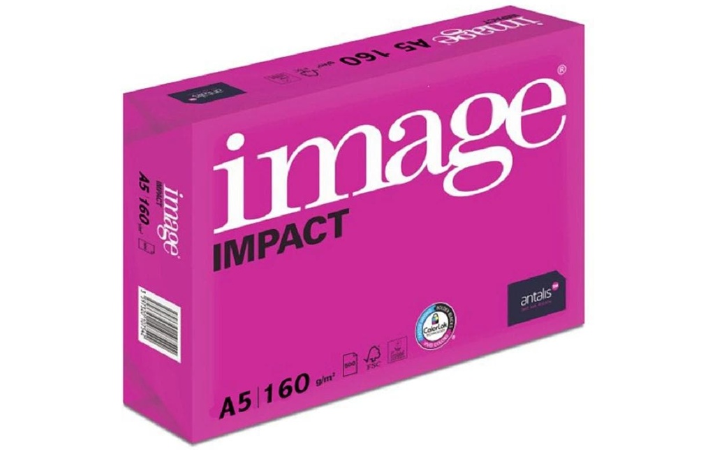 Image Papier pour photocopie Impact A5, Extra-blanc, 160 g/m²,1000 Blatt