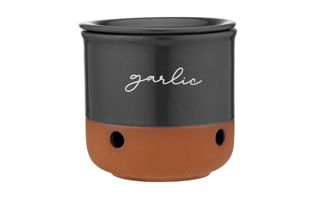 Ladelle Pot de réserve Garlic Eco ø 10 cm, Charcoal