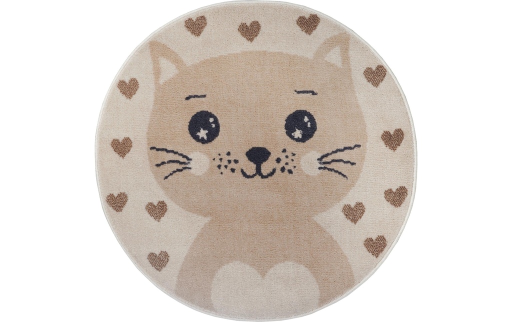 Hanse Home Tapis de jeu Cat 140 cm, Beige