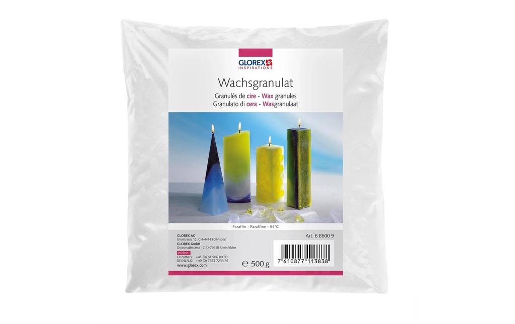 Glorex Granulés de cire Granulés, 500 g