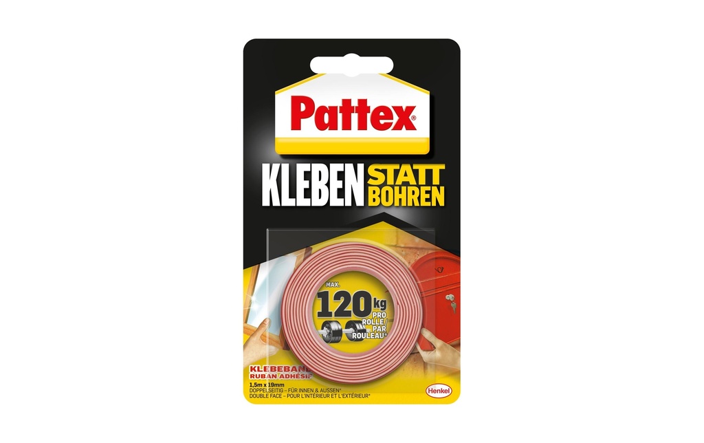 PATTEX Ruban adhésif double face (150 pces)