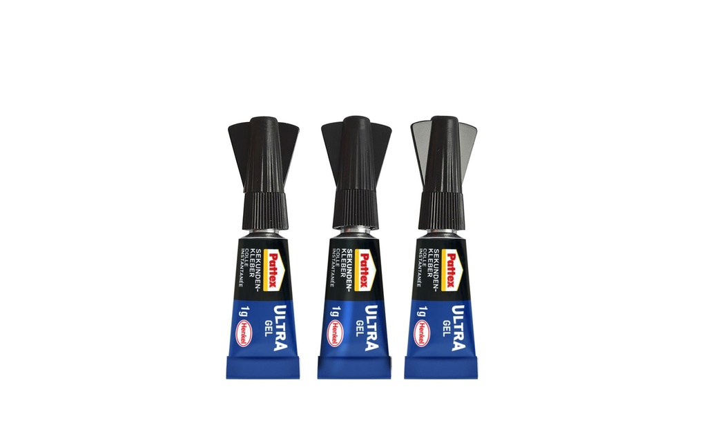 PATTEX Colle rapide PSMG3 gel 3x1g (3 pces)