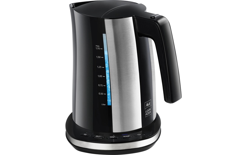 Melitta Bouilloire Look Aqua Deluxe 1.7 l, Noir