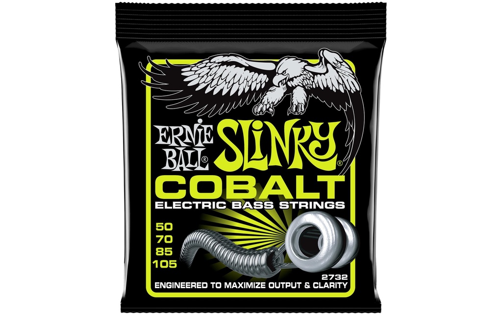 Ernie Ball Cordes de basse 2732 Slinky Cobalt – Regular 50-105