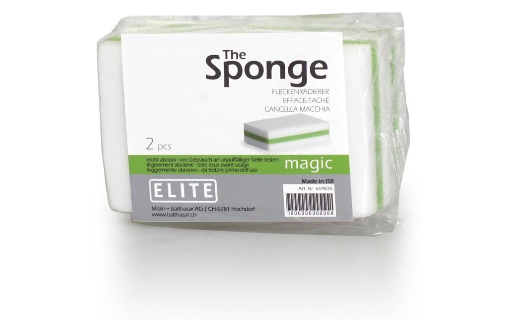 Elite Efface-taches Magic 2 pièces, Blanc/Vert clair