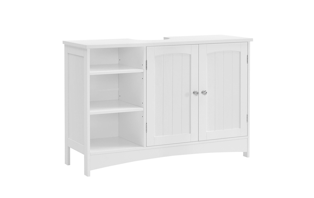 VASAGLE Meuble sous lavabo 90 x 60 cm, Blanc