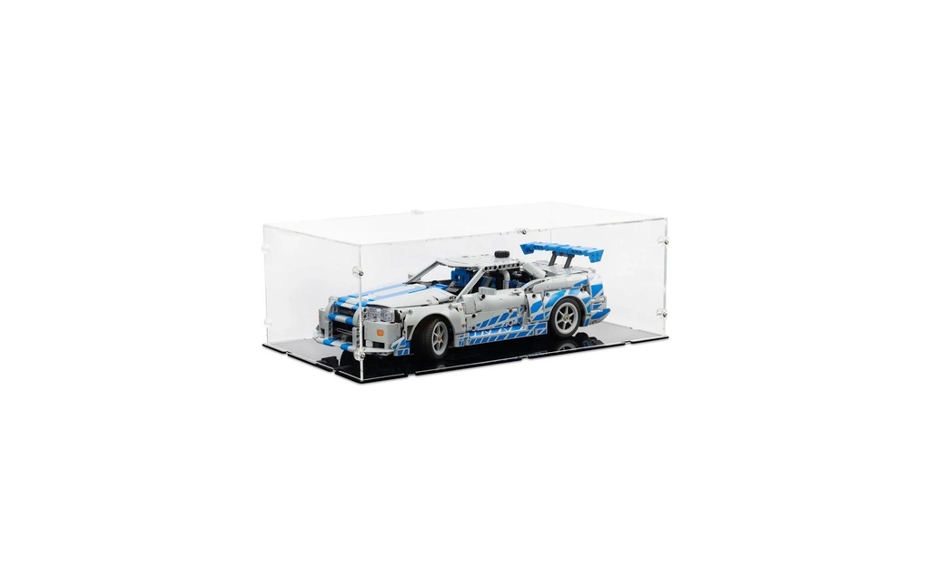 iDisplayit Présentoir en acrylique pour LEGO 42210 2 Fast 2 Furious Nissan Skyline