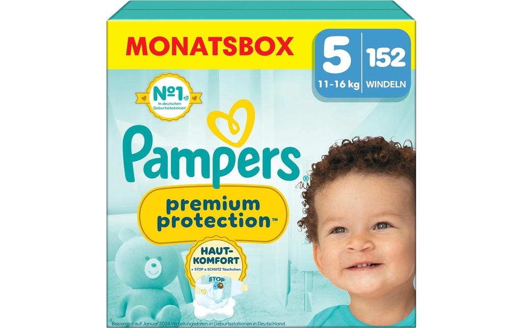 Pampers Couches Premium Protection Junior taille 5