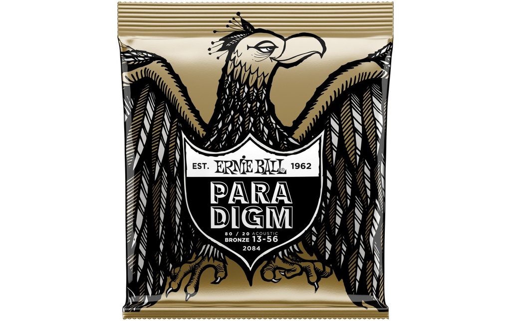 Ernie Ball Cordes de guitare 2084 Paradigm Bronze 80/20 – Medium 13-56
