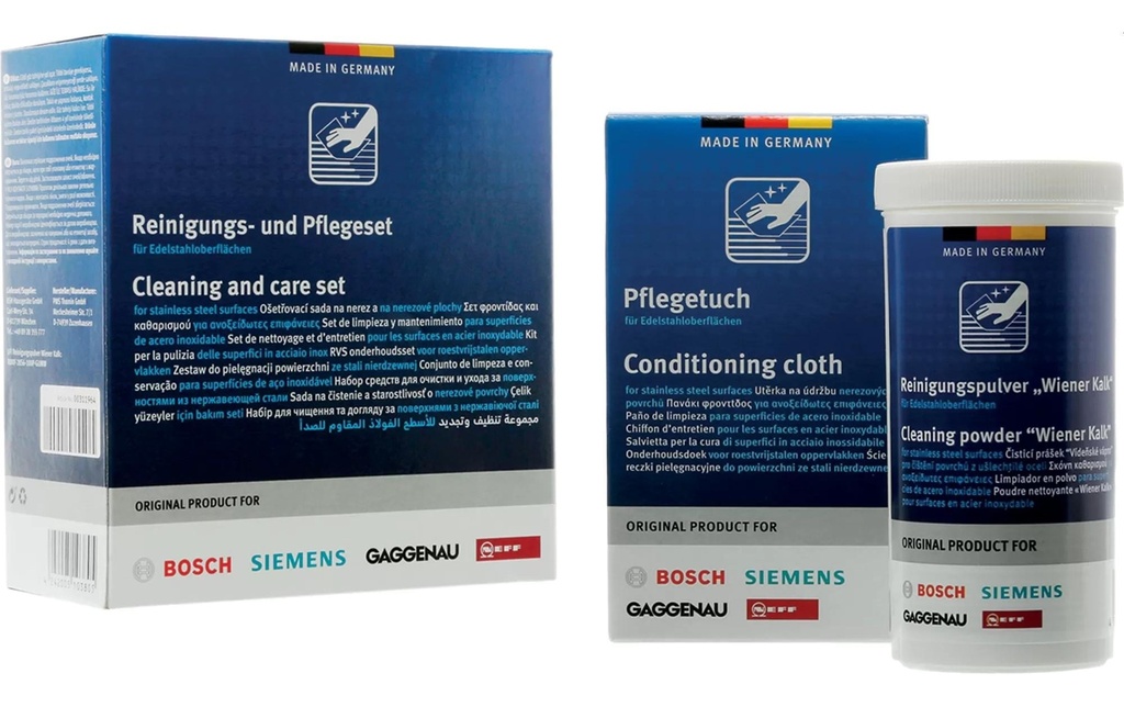 Siemens Nettoyant pour acier inoxydable Set, citron vert viennois