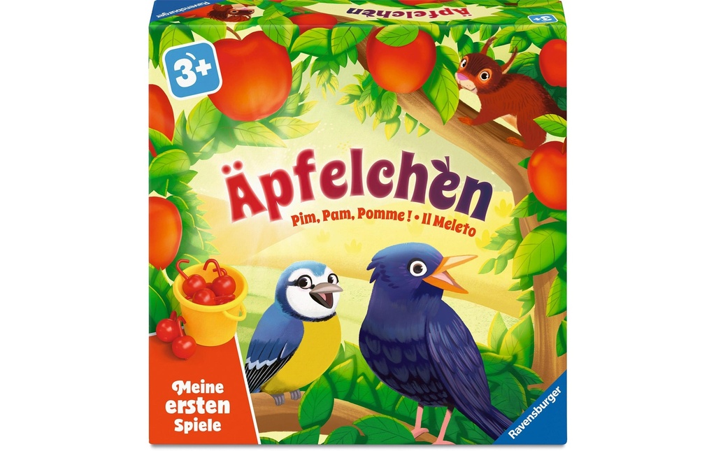 Ravensburger Jeu de collecte des petites pommes dès 3 ans, 2-4 joueurs,
