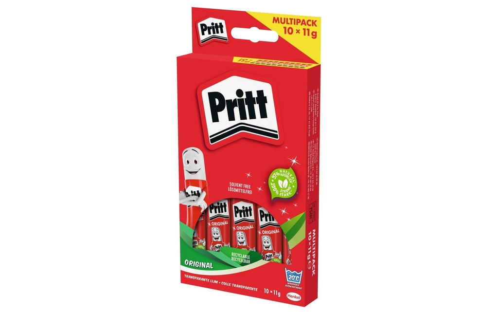 PRITT Bâton colle 11g Multipack (10 pces)