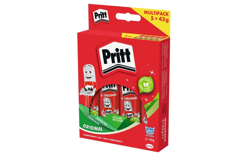 PRITT Bâton colle 43g Multipack (5 pces)