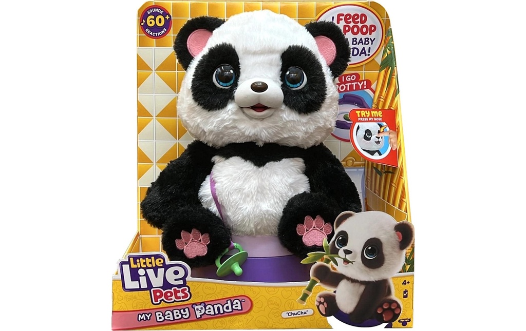 moose Peluche fonctionnelle Mon bébé panda Little Live Pets