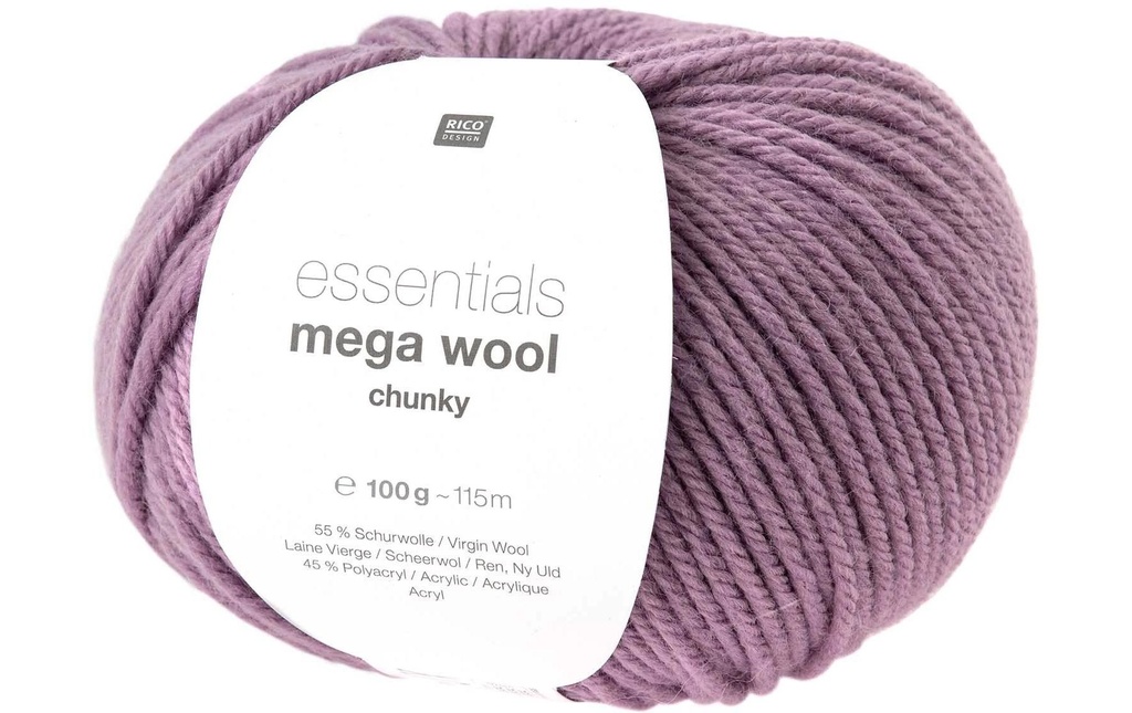 Rico Design Laine Essentials Mega Wool chunky 100 g, Lilas