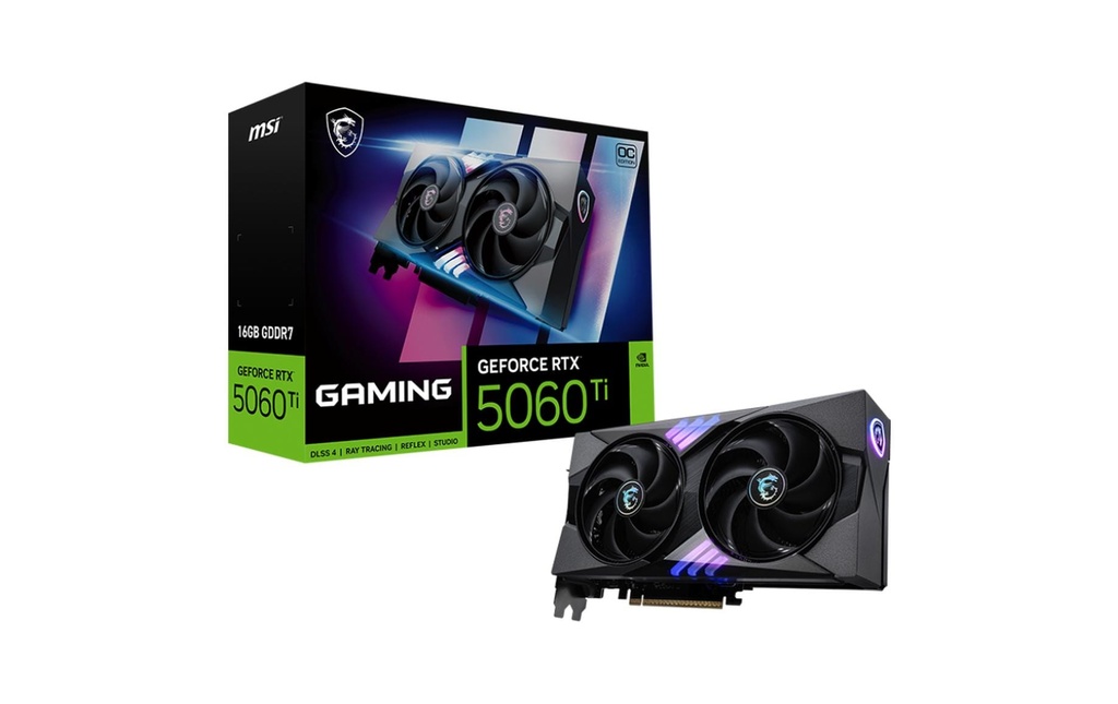 MSI Carte graphique GeForce RTX 5060 TI 16G GAMING OC