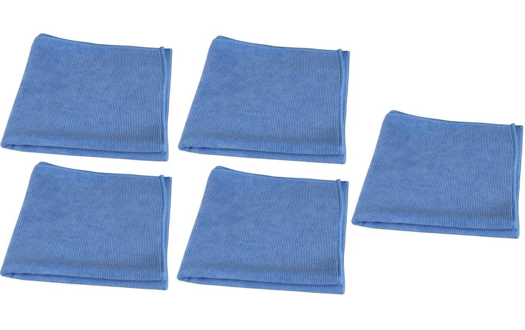 Edi Baur Chiffon de nettoyage en microfibre Long Life 5 Pièce/s, Bleu