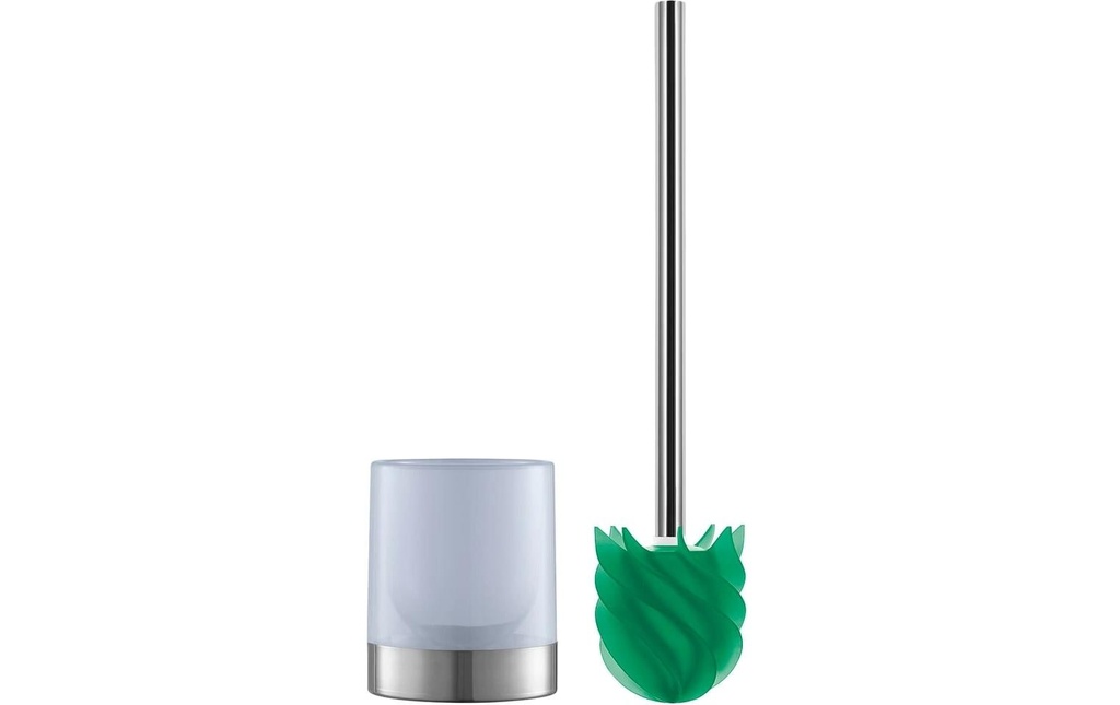 Loomaid Brosse à toilettes LOOMAID en silicone, Vert, résistant à la saleté