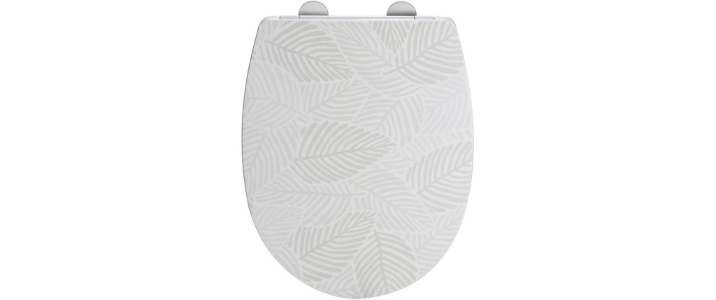 Wenko Siège WC Roanne Easy Close, thermoplastique, jusqu'à 350 kg