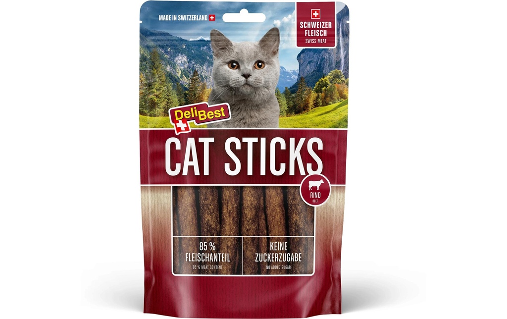 DeliBest Collation pour chat Du boeuf, 50 g