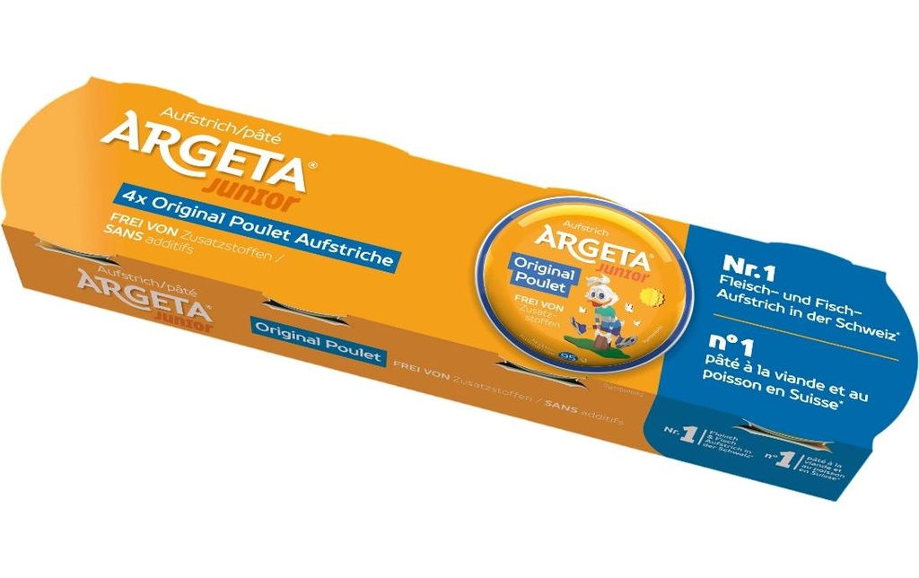 Argeta Poulet Junior Original 4x 95 g