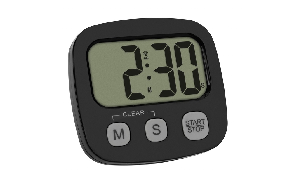 TFA Dostmann Minuteur de cuisine Noir