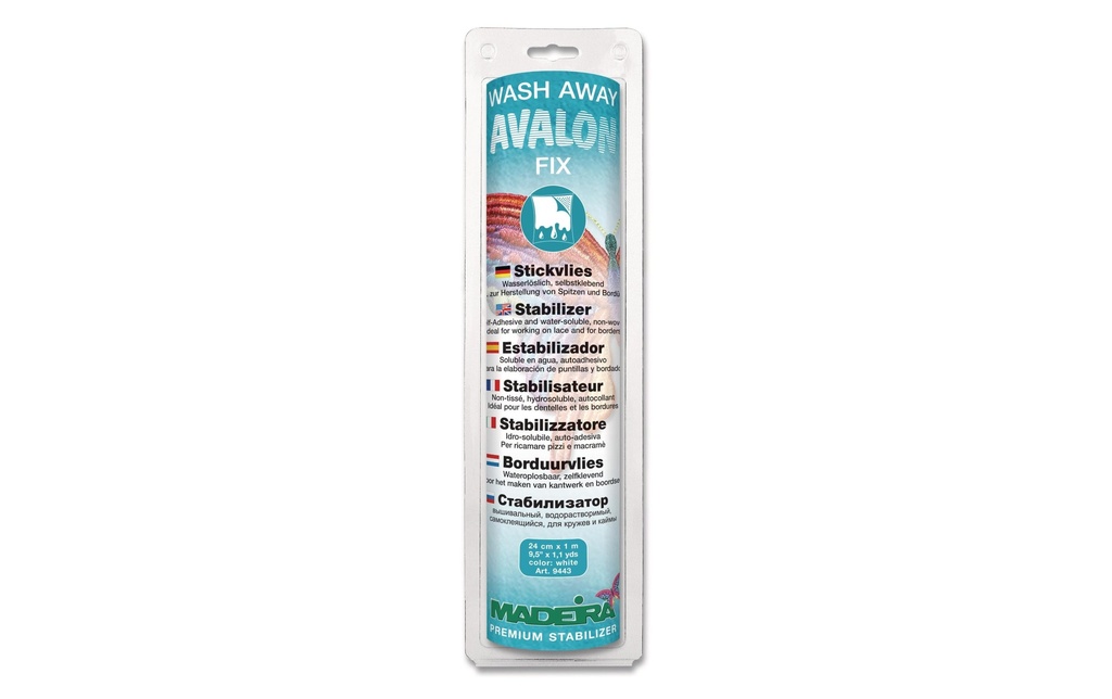 Madeira Non-tissé à broder Wash Aways Avalon FIX 1 Pièce/s